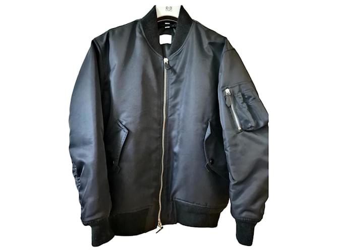 Burberry Jackets Black Polyester  ref.928475