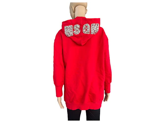 Msgm Knitwear Red Cotton  ref.928476