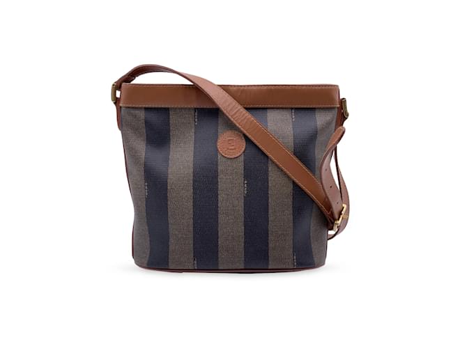 Fendi, Bags, Fendi Pequin Stripe Bucket Shoulder Bag