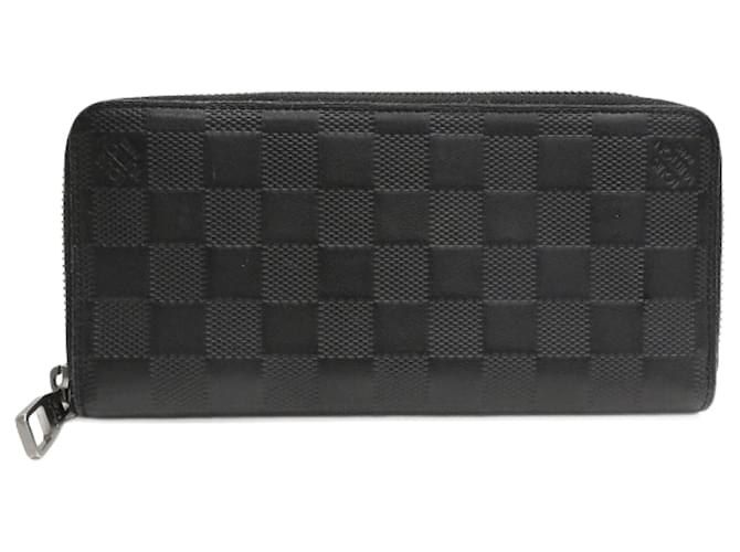 Louis Vuitton Zippy Wallet Vertical Black Leather  ref.928935