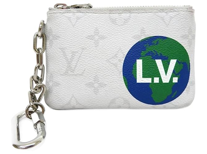 Louis Vuitton Porte Monnaie Zippy Cinza Lona  ref.928936