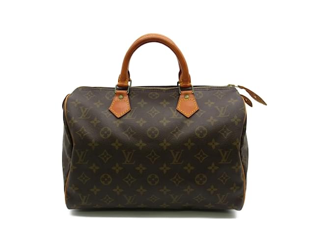 Louis Vuitton Monogram Speedy 30 M41526 Brown Cloth ref.929239