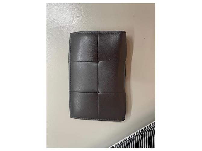 Bottega Veneta Card Holder With Flap Black Leather  ref.929284