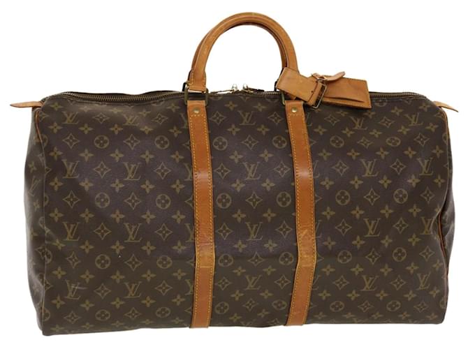 Louis Vuitton Monogram Keepall 55 Boston Bag Handbag M41424