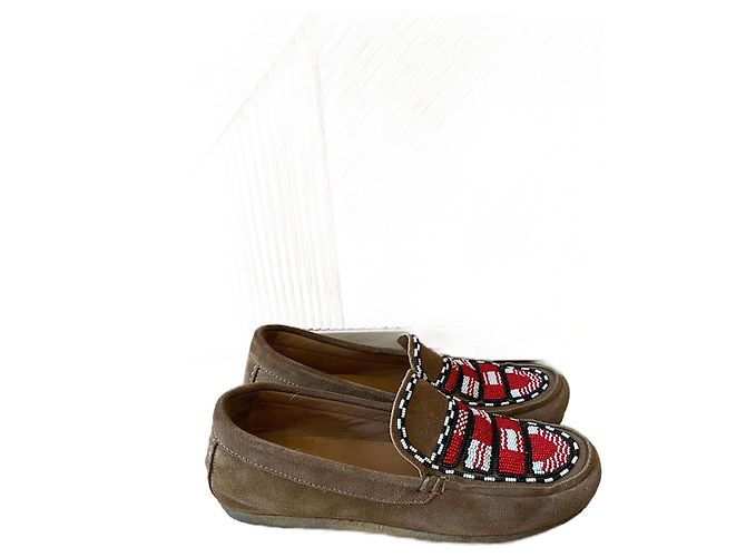 ISABEL MARANT Mules und Clogs T.EU 35 Wildleder Kamel