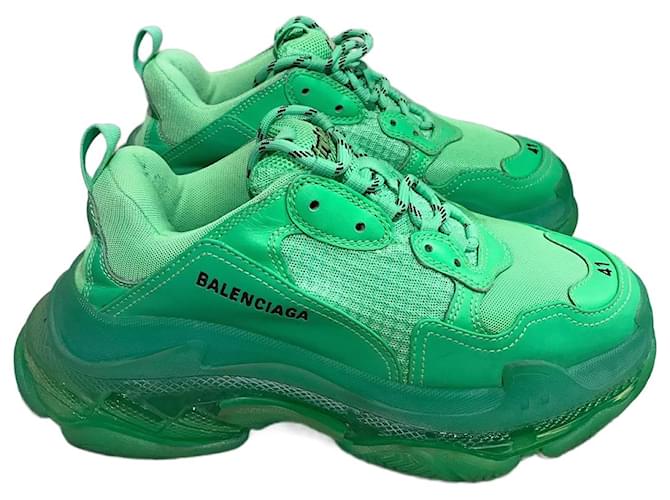 Lime green balenciaga on sale sneakers