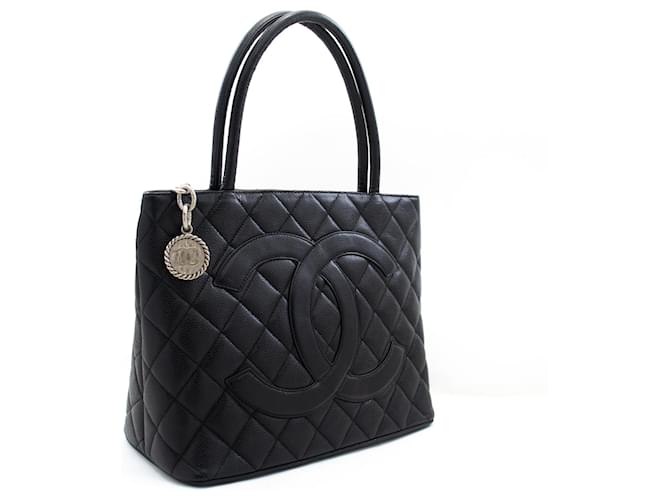 Chanel Caviar Medallion Tote - White Shoulder Bags, Handbags