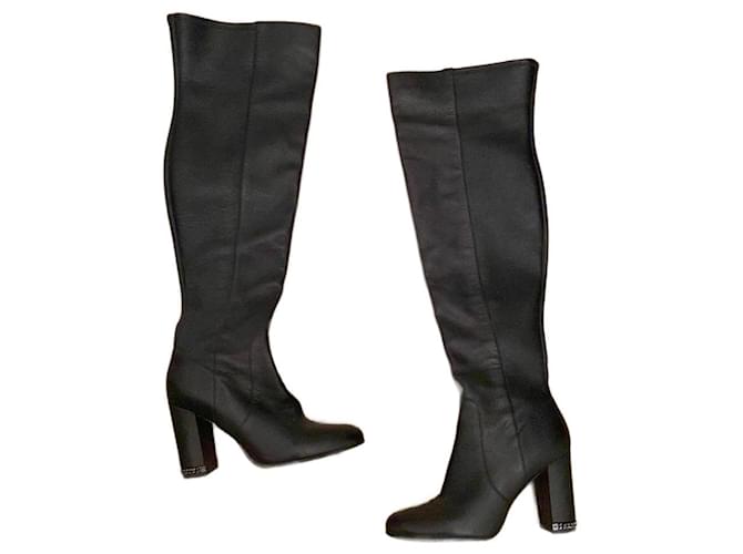Michael Kors Boots Black Leather  ref.929472