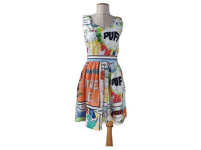 Abito Moschino Cheap And Chic in cotone multicolore