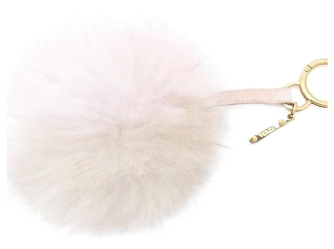 Fendi Pompon charm Pink Fur  ref.929935