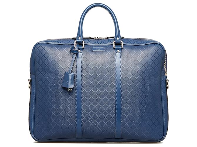 Blue Gucci Bright Diamante Travel Bag