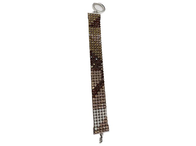 Bracciale Swarovski in Pelle Bianco Beige