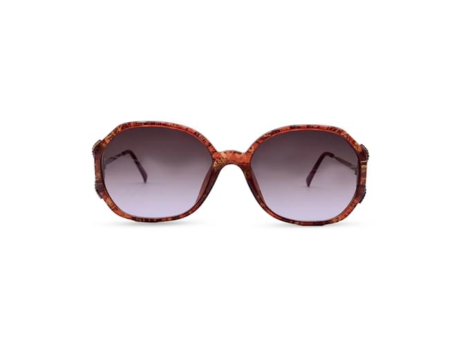 Christian Dior lunettes de soleil femmes vintage 2527 30 Optyle 58/18 130MM Plastique Bordeaux  ref.930112