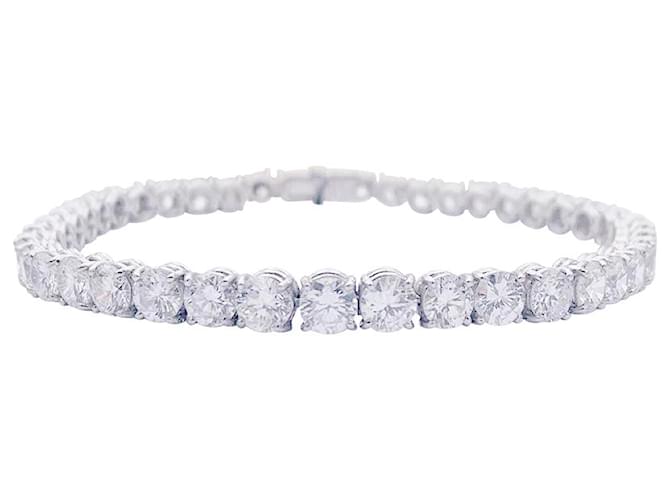inconnue Bracelet or blanc et diamants.  ref.930228