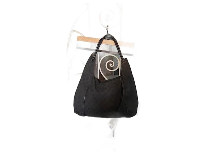 Gucci Handbags Brown Cotton  ref.930337