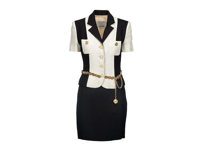 Conjunto de jaqueta e saia Moschino Cheap and Chic Branco