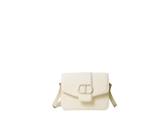 Autre Marque TWINSET  Handbags T.  Leather Cream  ref.930459