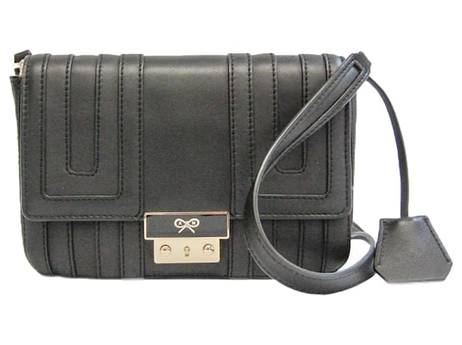 Anya Hindmarch Cuir Noir  ref.930489