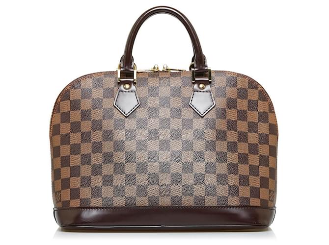 Louis Vuitton Alma Braun Leinwand  ref.930650