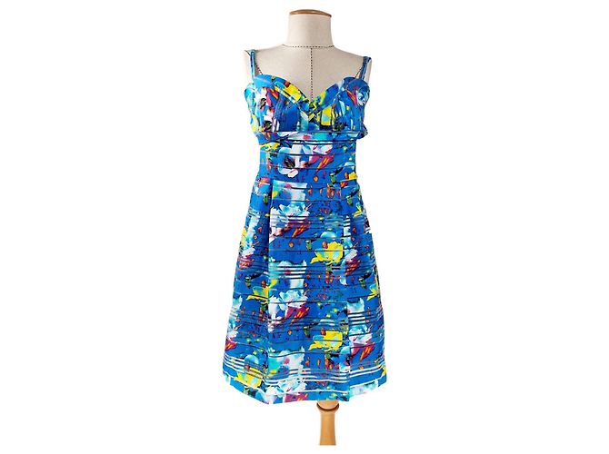 Vestido Mangano Fantasia Multicor