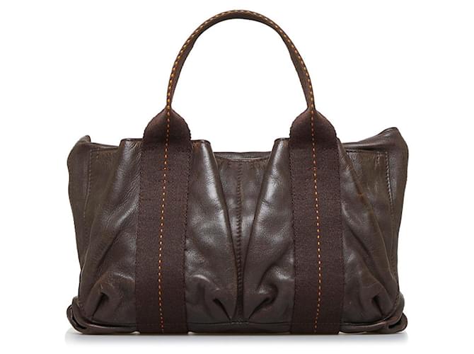 Hermès Caravan Brown Leather  ref.930886