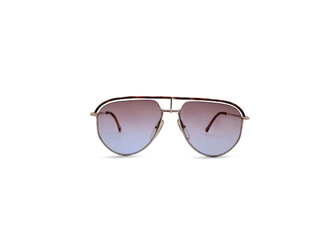Christian Dior Vintage Unisex Aviator Sunglasses 2582 41 56/16 135MM Golden Metal  ref.931074
