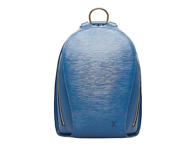 Louis Vuitton Epi Mabillon Backpack M52235 Toledo Blue Leather