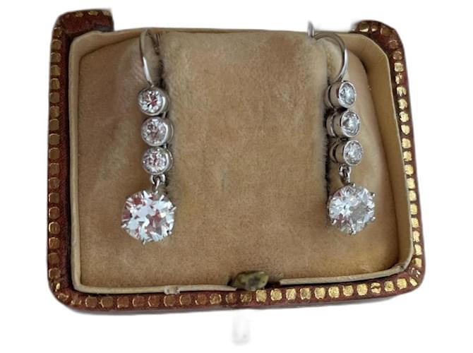 Autre Marque Earrings White Diamond  ref.931168
