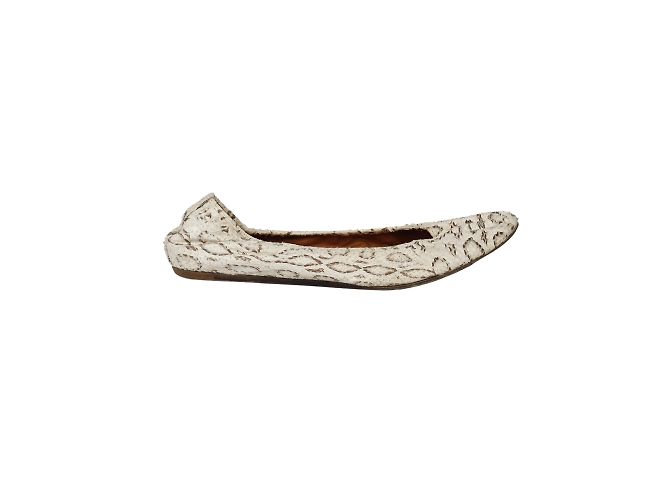 Sapatilhas Lanvin pele de cobra Branco