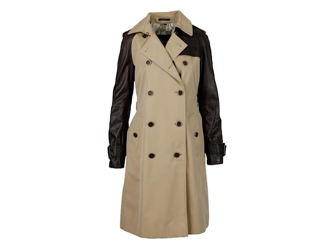 Autre Marque Trench-coat à manches en cuir Antonio Croce Multicolore  ref.931440