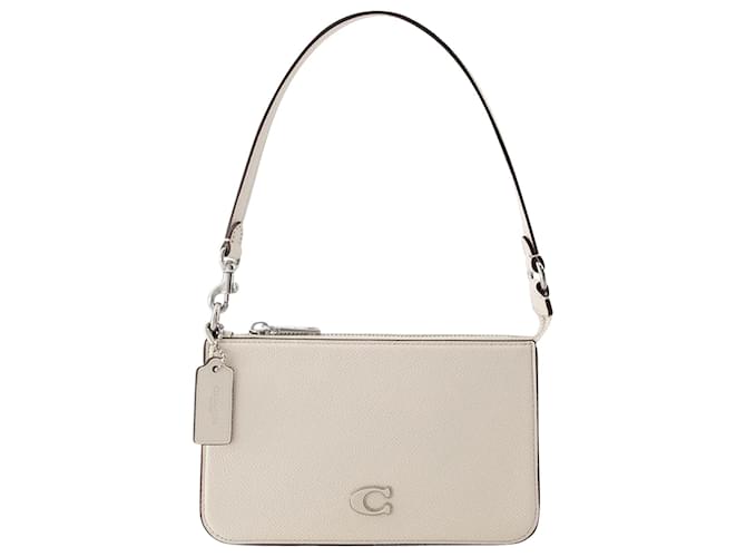 Pouch - Coach - Leather - White Pony-style calfskin  ref.931600