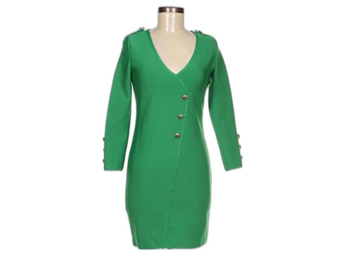 Karen Millen Dresses Green Polyester Elastane  ref.931606