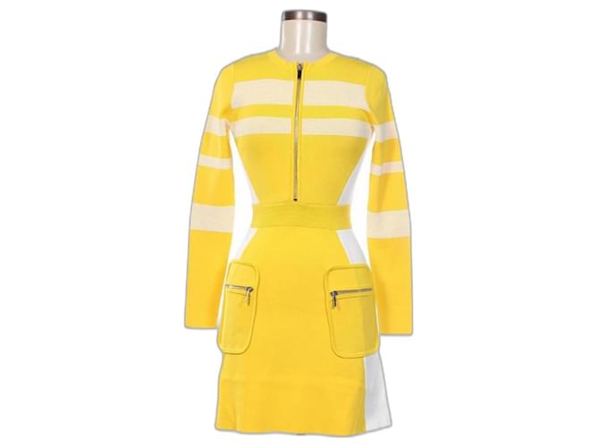 Karen Millen Dresses Yellow Viscose Polyamide  ref.931607