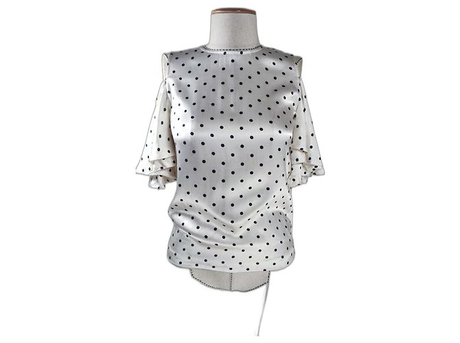 Camicetta in raso Leclair Ganni Multicolore