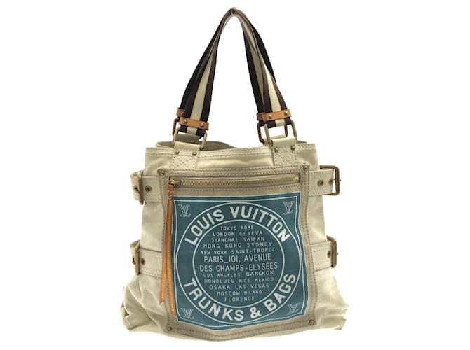 Louis Vuitton Globe Shopper Bag Blue Cloth ref.932073 - Joli Closet