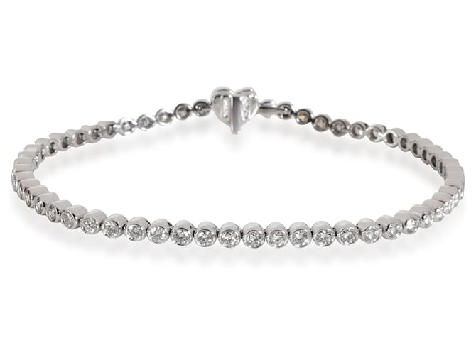 Tiffany & Co. T1 Medium 18ct Yellow-gold And 2.18ct Brilliant-cut Diamond  Bracelet in White | Lyst