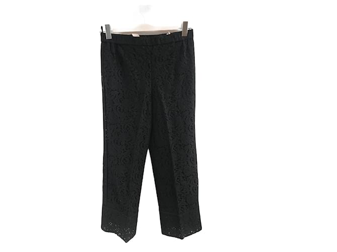 N°21 N °21  Pantalon T.International M Coton Noir  ref.932885