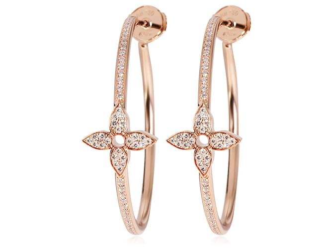 Louis Vuitton Idylle Blossom Hoop Earrings in 18k Rose Gold 0.61 ctw Red  Metal Pink gold ref.933062 - Joli Closet