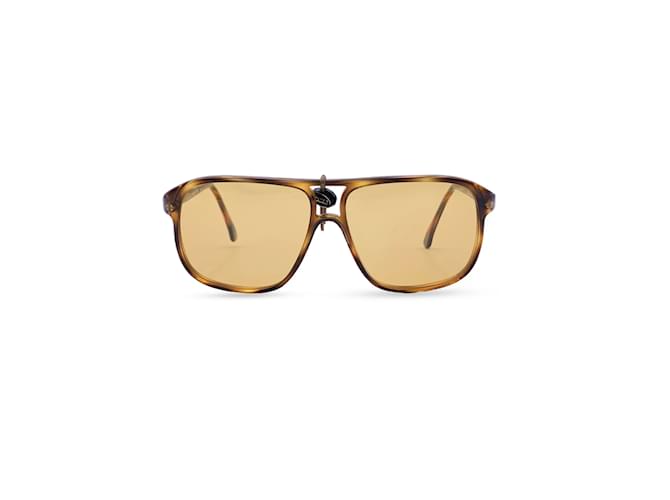 Autre Marque Vintage braune Sonnenbrille m/Gelbe Gläser Zilo N/42 54/12 135MM Kunststoff  ref.933097