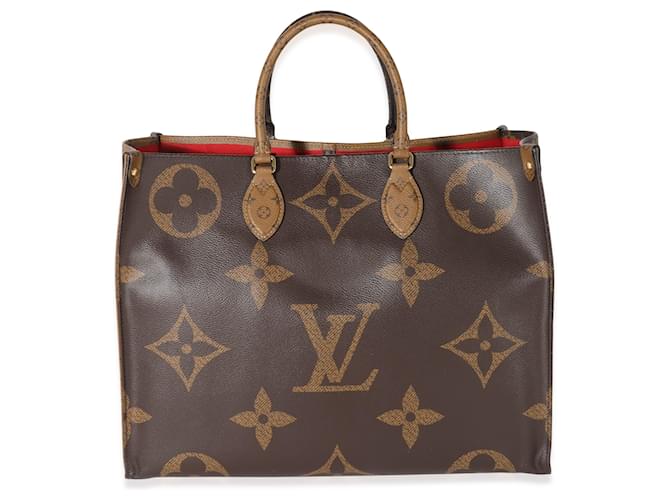 Louis Vuitton 2019 Pre-owned Reverse OnTheGo GM Tote Bag - Brown