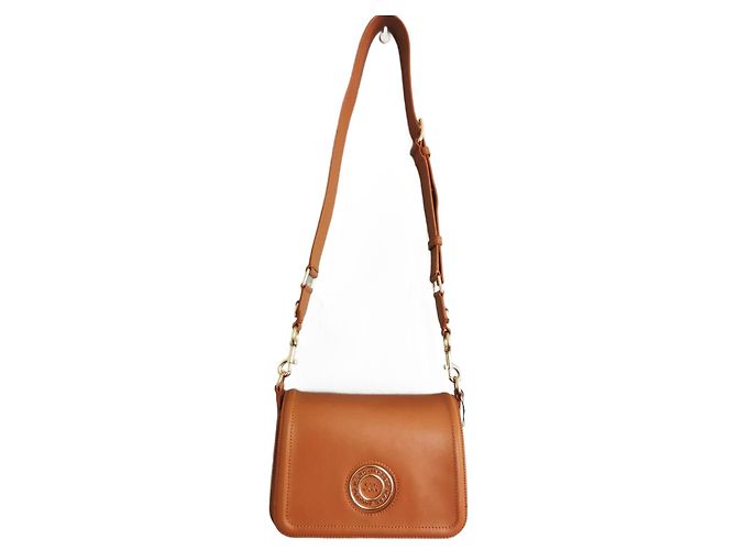 Bolsa Messenger Marc Jacobs em Couro Camel e Dourado Marrom Caramelo Gold hardware