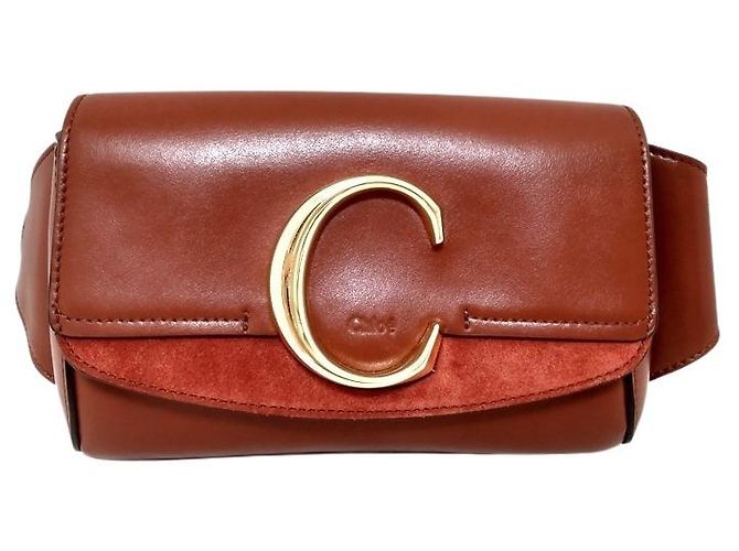 C Belt Bag Marsupio Chloé C Marrone Pelle