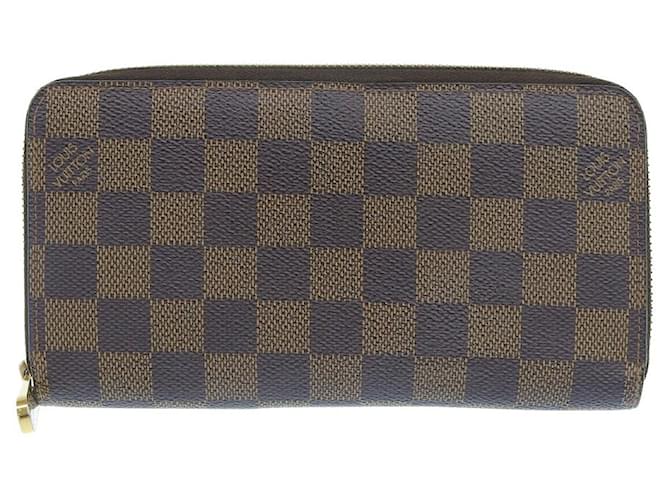 Louis Vuitton Zippy Wallet Brown Cloth  ref.933706