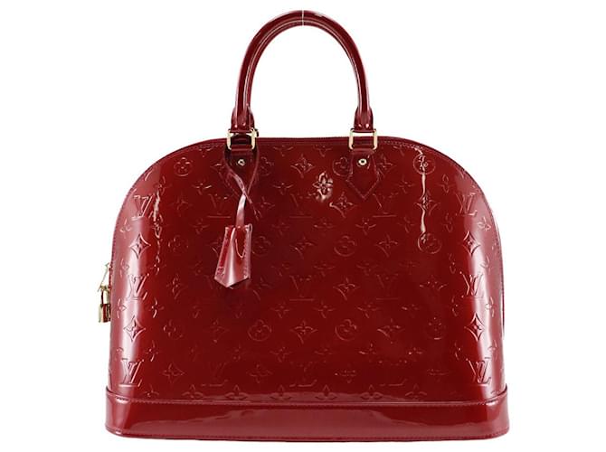 Louis Vuitton Alma Red Patent leather  ref.933936