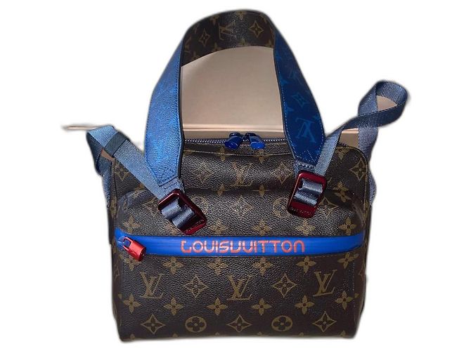 Louis Vuitton Messenger da esterno marrone blu di Virgil Abloh Marrone scuro