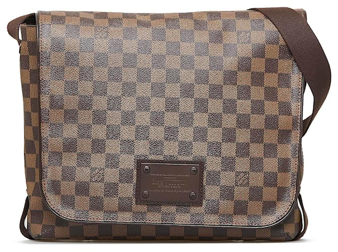 Louis Vuitton Diane Damier Ebene Shoulder Bag Brown