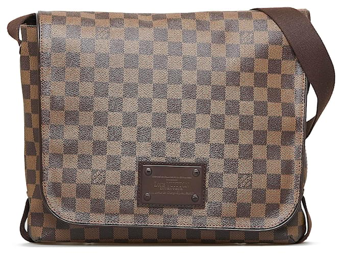 Louis Vuitton Brooklyn GM Damier Ebene Shoulder Bag Brown