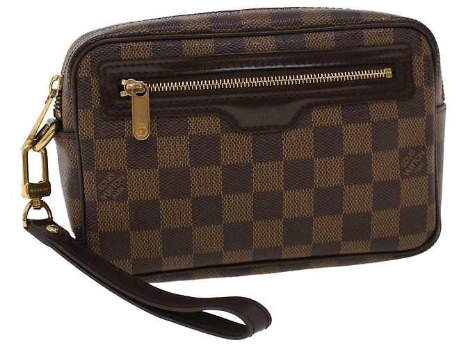 LOUIS VUITTON Damier Ebene Pochette Billets Macau Pochette N61739 auth 42420