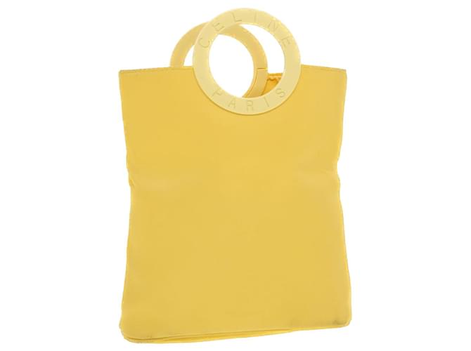 Céline CELINE Hand Bag Nylon Yellow Auth 42583  ref.934249