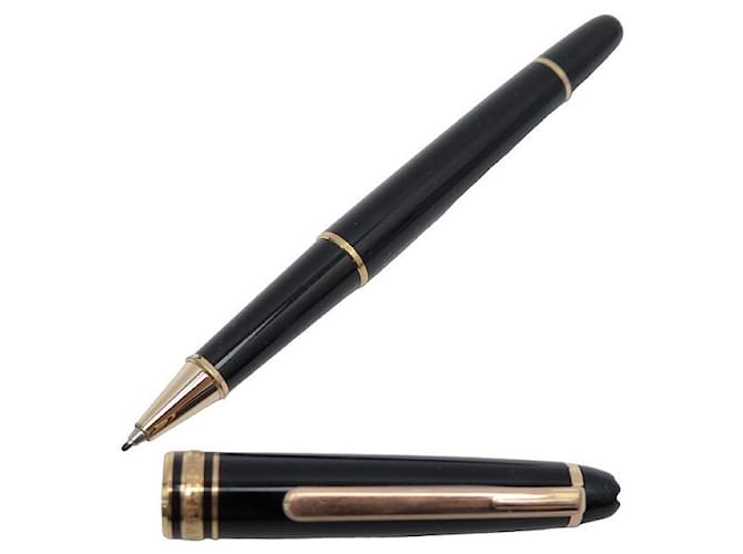 CANETA ROLLERBALL MONTBLANC MEISTERSTUCK CLASSIC GOLD MB12890 Caneta Preto Resina  ref.934359
